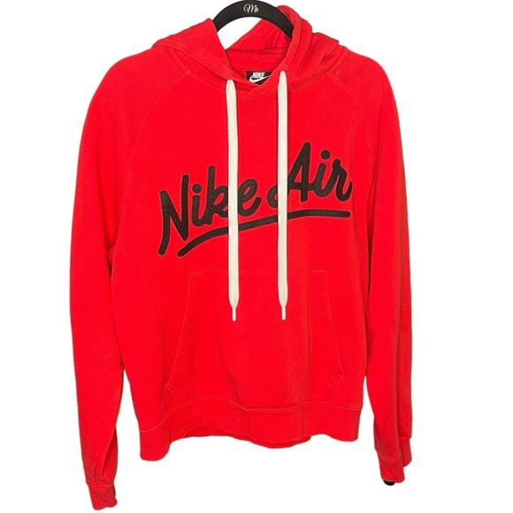 Nike Red hoodie Sweatshirt Size Medium with Nike air logo - Picture 1 of 4